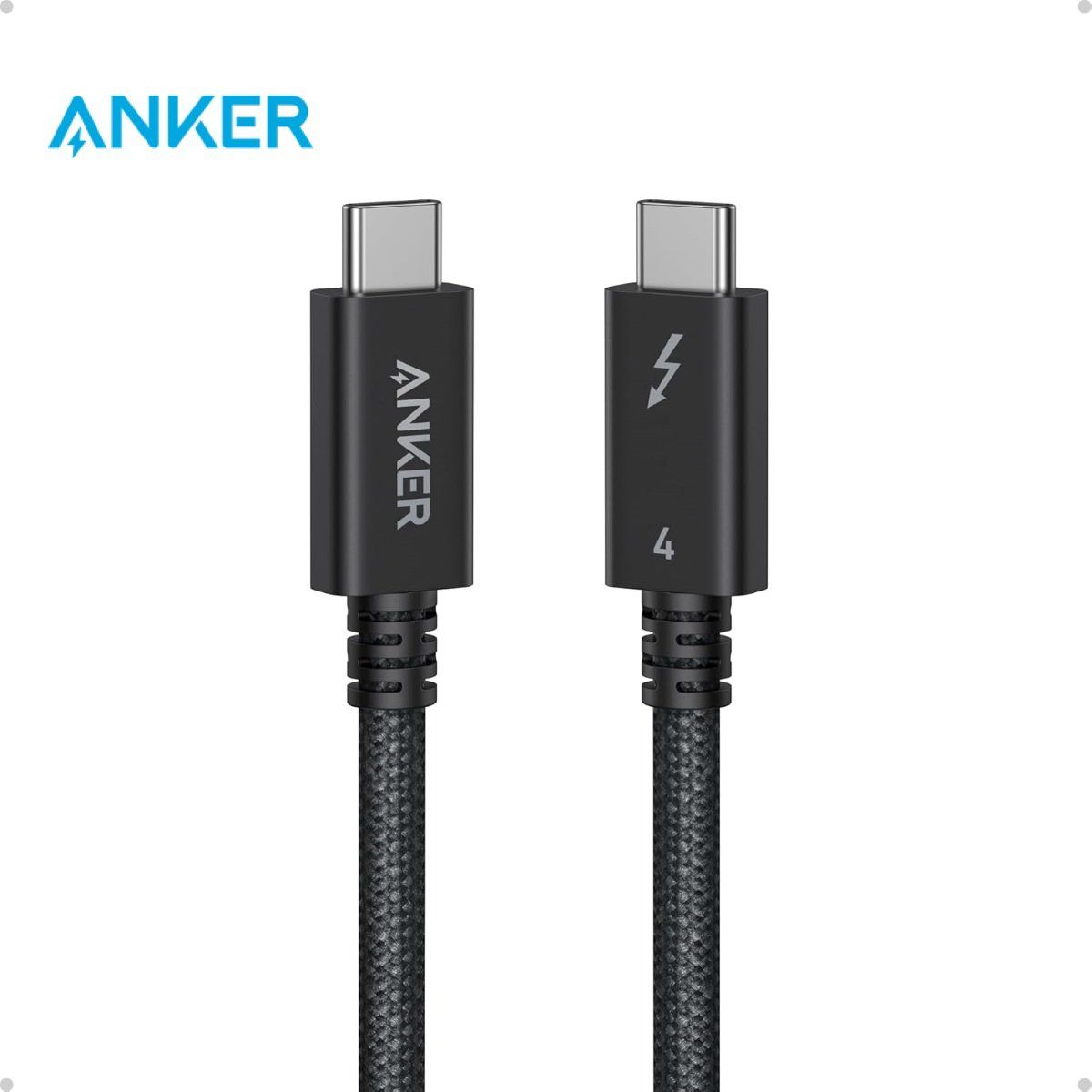 ANKER - Cable Thunderbolt 4 USB-C 1metro Certificado 8K 240W Anker