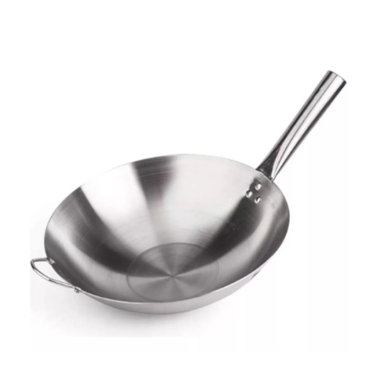 GENERICO - SARTEN WOK CHIFERO DE ACERO INOXIDABLE DE 38CM