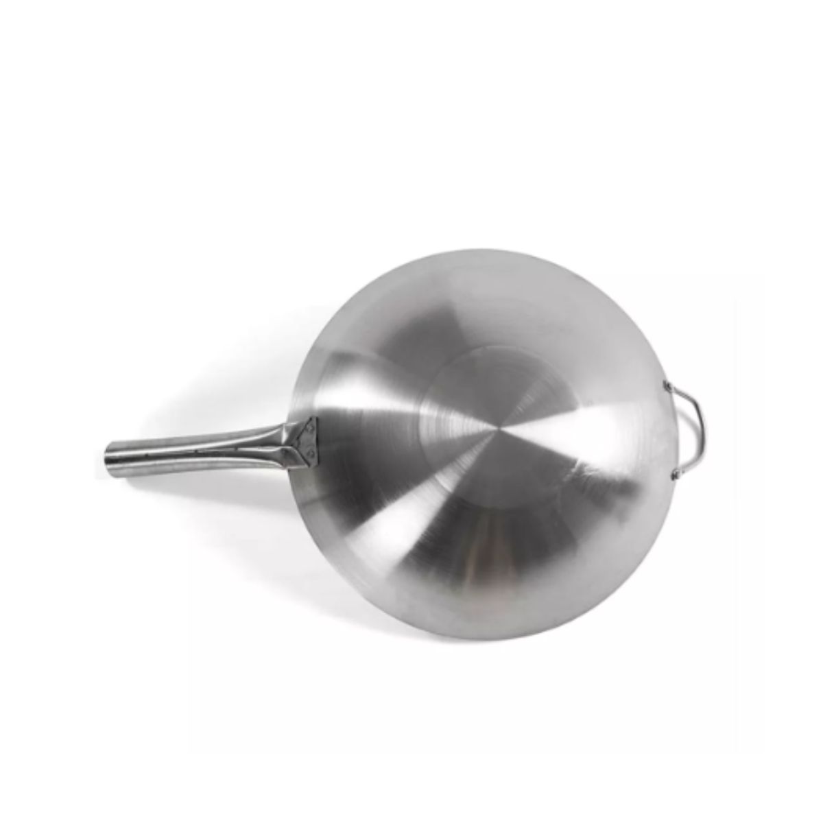 GENERICO - SARTEN WOK CHIFERO DE ACERO INOXIDABLE DE 38CM