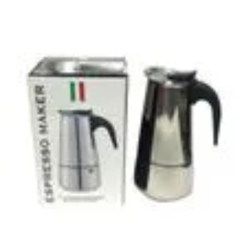 GENERICO - Cafetera Italiana Acero P-6 Tazas - Ichimatsu 10033026