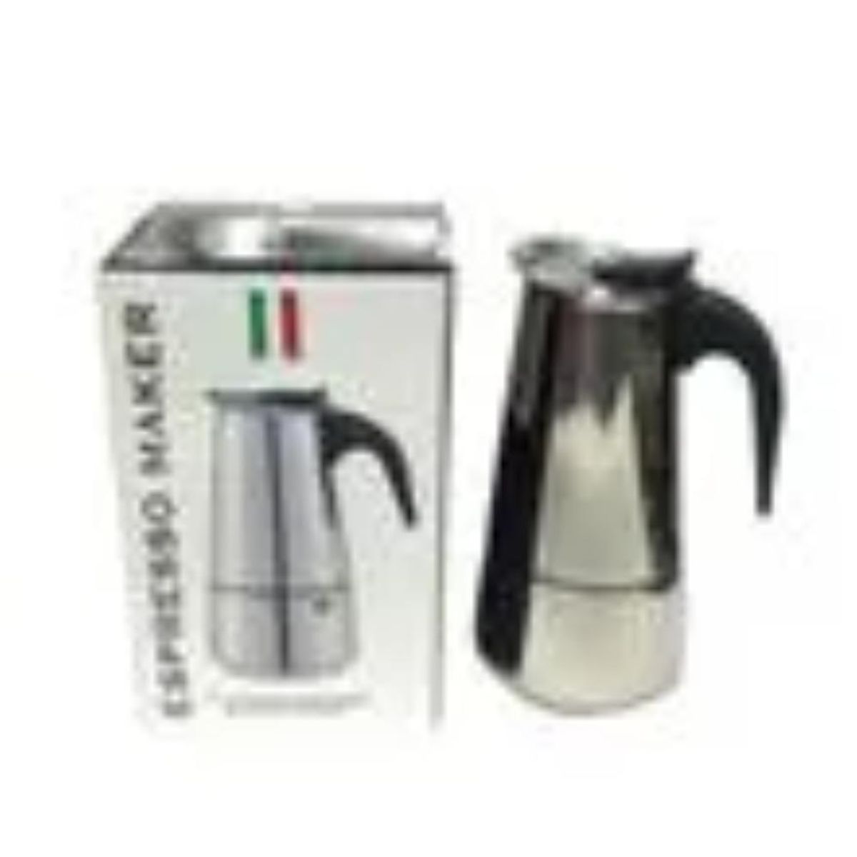 GENERICO - Cafetera Italiana Acero P-4 Tazas /4 Vasos - Ichimatsu 10033025