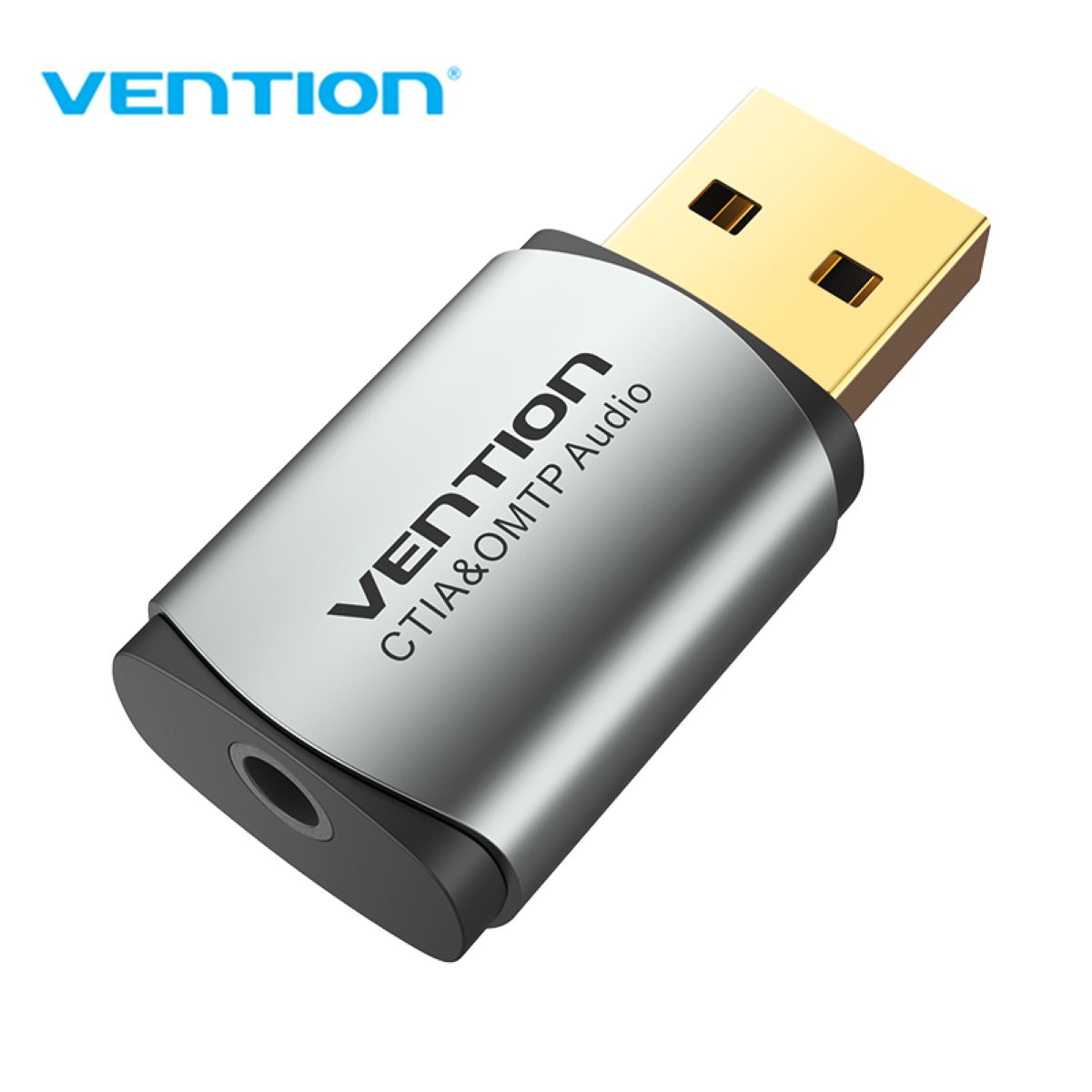 VENTION - Tarjeta de Sonido USB a Jack OMTP CTIA Vention