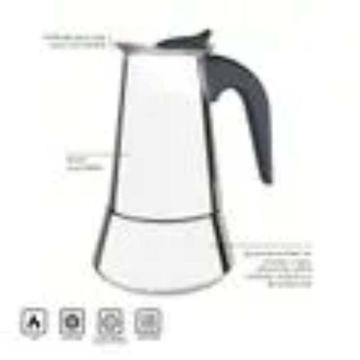 TRAMONTINA - Cafetera Espresso Italiana 0.35 Lt 10033032