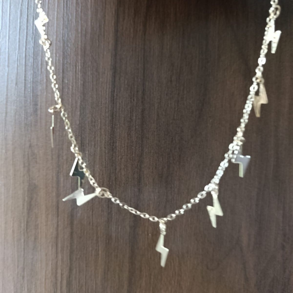 GENERICO - Collar  Rayo de luz  de Acero Inoxidable