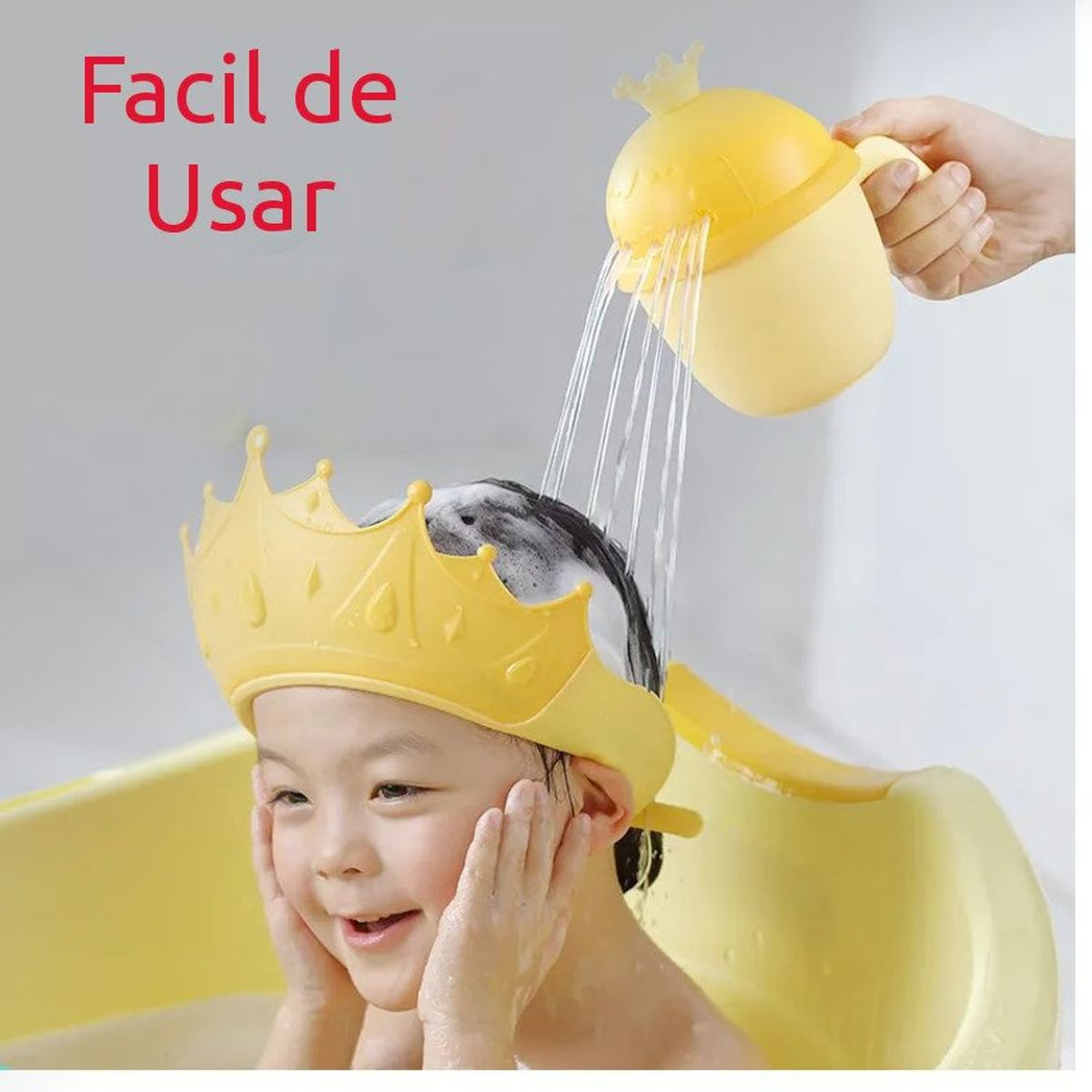OEM - GORRO BAÑO DUCHA BEBE- NIÑOS PROTECCIÓN DE OJOS UNISEX