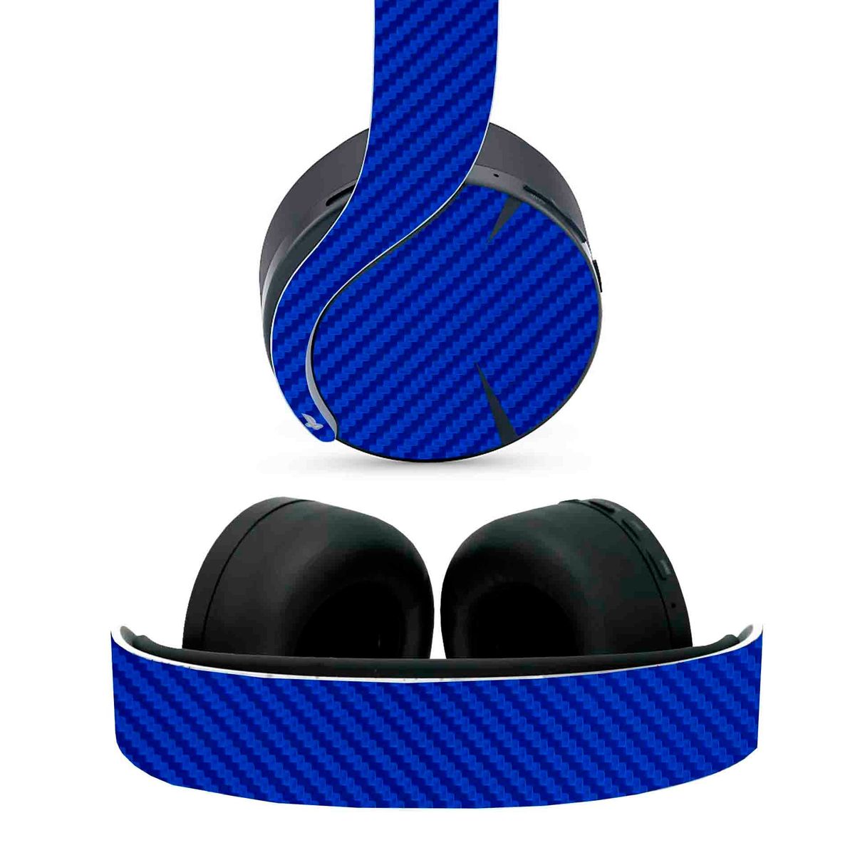 GENERICO - Skin Pulse 3d Adhesivo vinil Fibra de carbono azul ps5