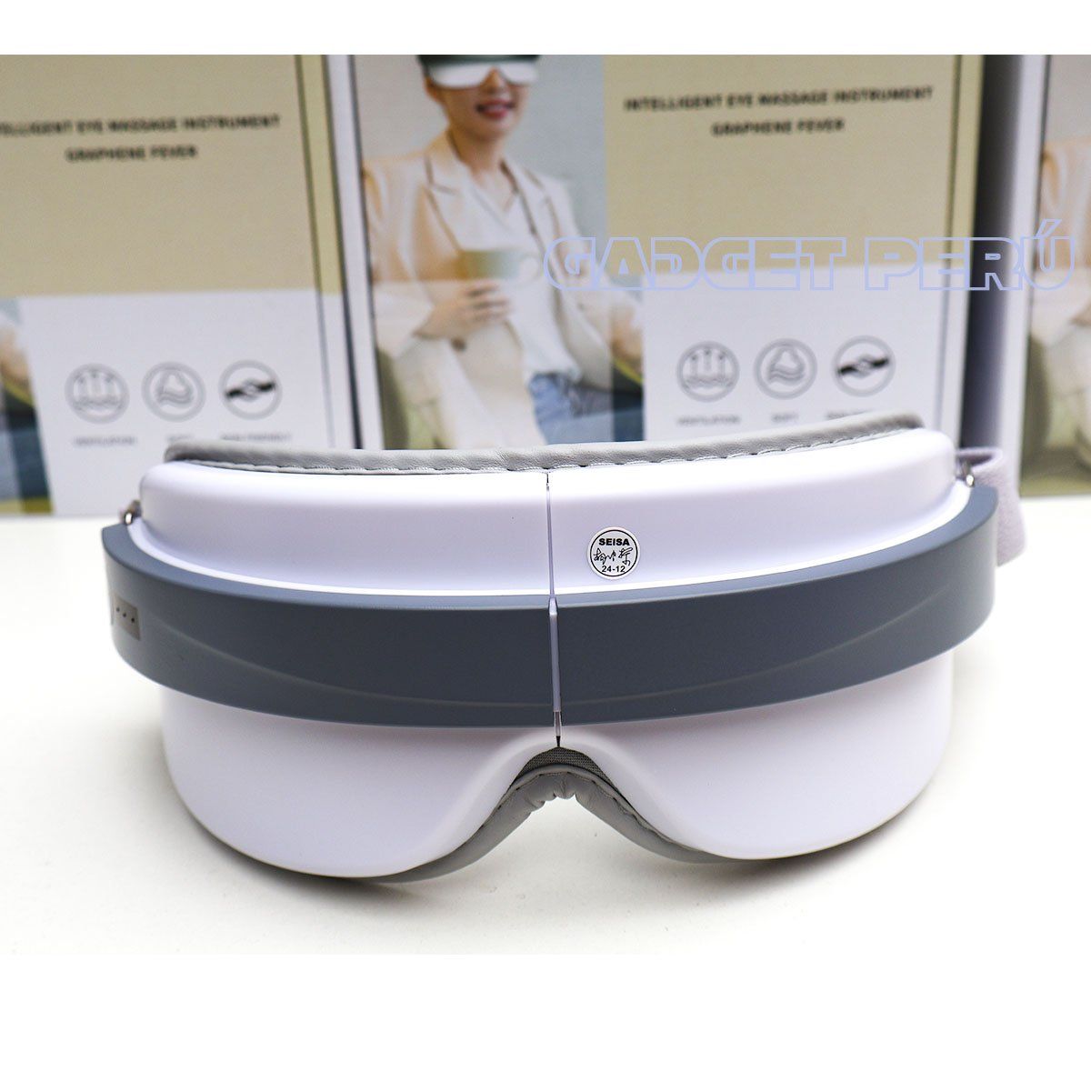 SEISA - Masajeador de Ojos Relajante Alivia Fatiga Con Bluetooth