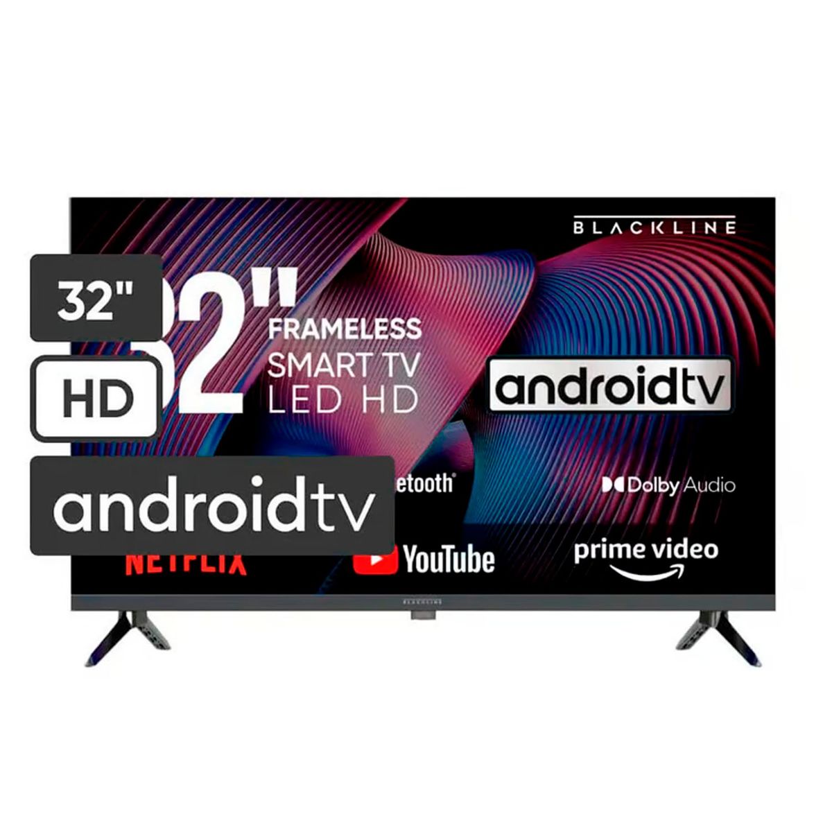 BLACKLINE - Televisor LED 32 HD Smart TV BL-TV32HEG5F4PE