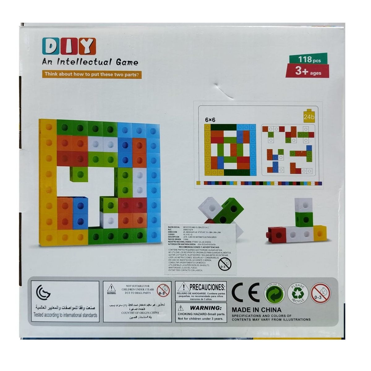 GENERICO - Cubos Multiencaje Matemáticos 118 pc