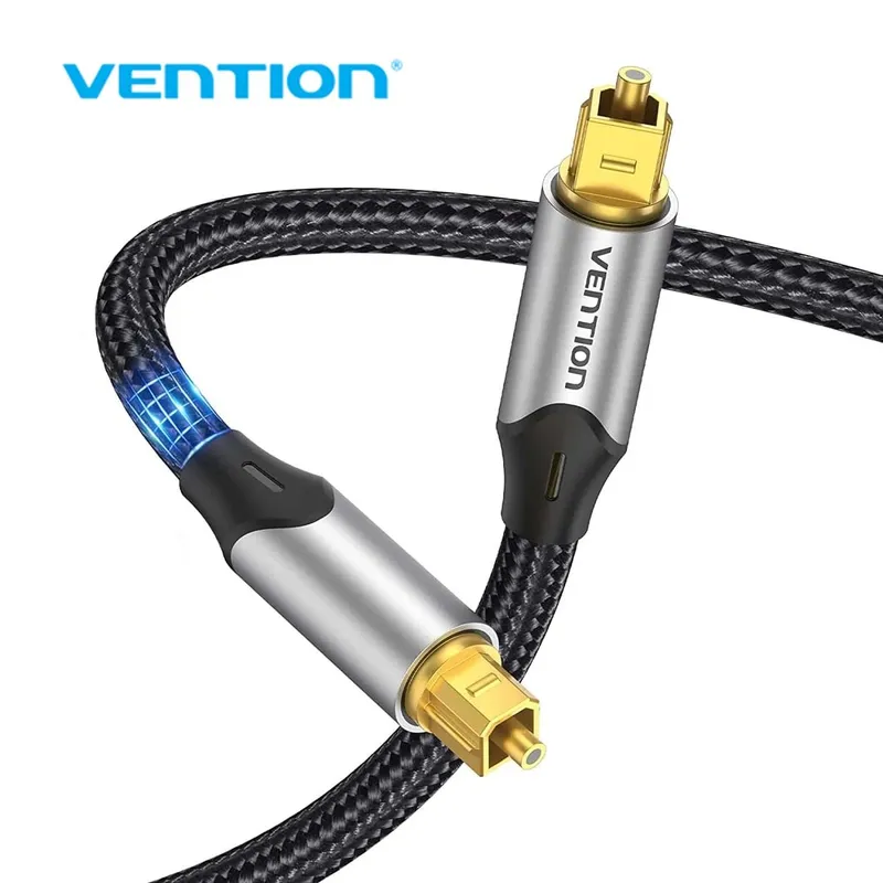 VENTION - Cable Optico Toslink Fibra Optica 2 metros Audio Premium Vention