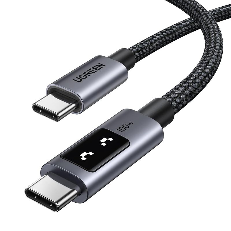 UGREEN - Ugreen Cable USB-C a USB-C 100W 2m Carga Rápida LED L509 - 35512