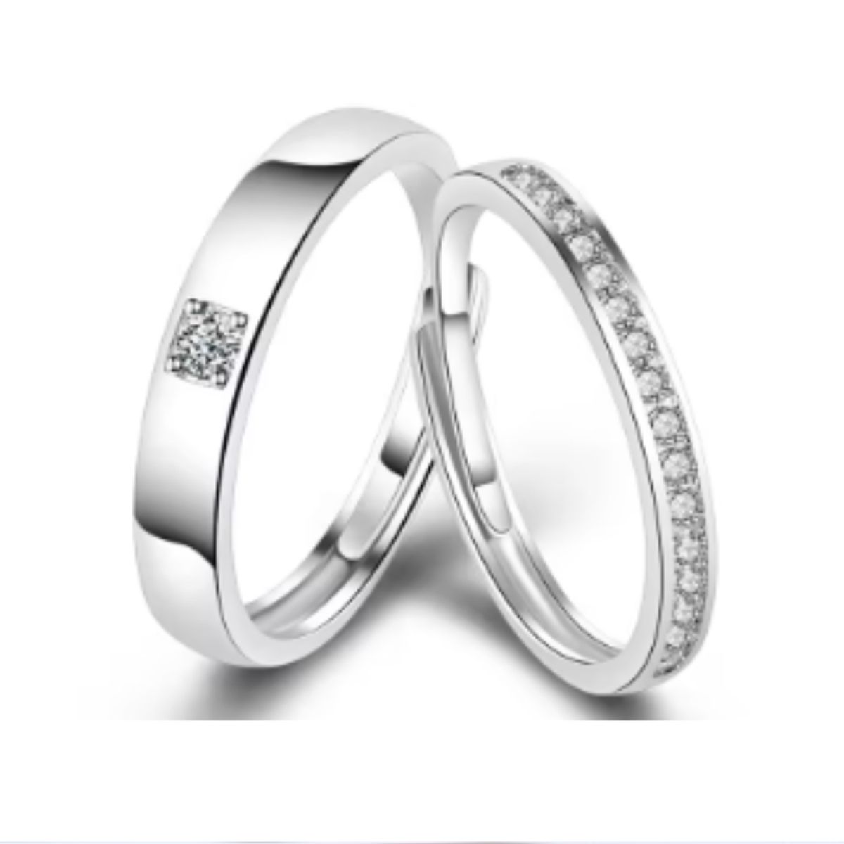 GENERICO - Anillos de Promesa Ajustables Destinos Unidos