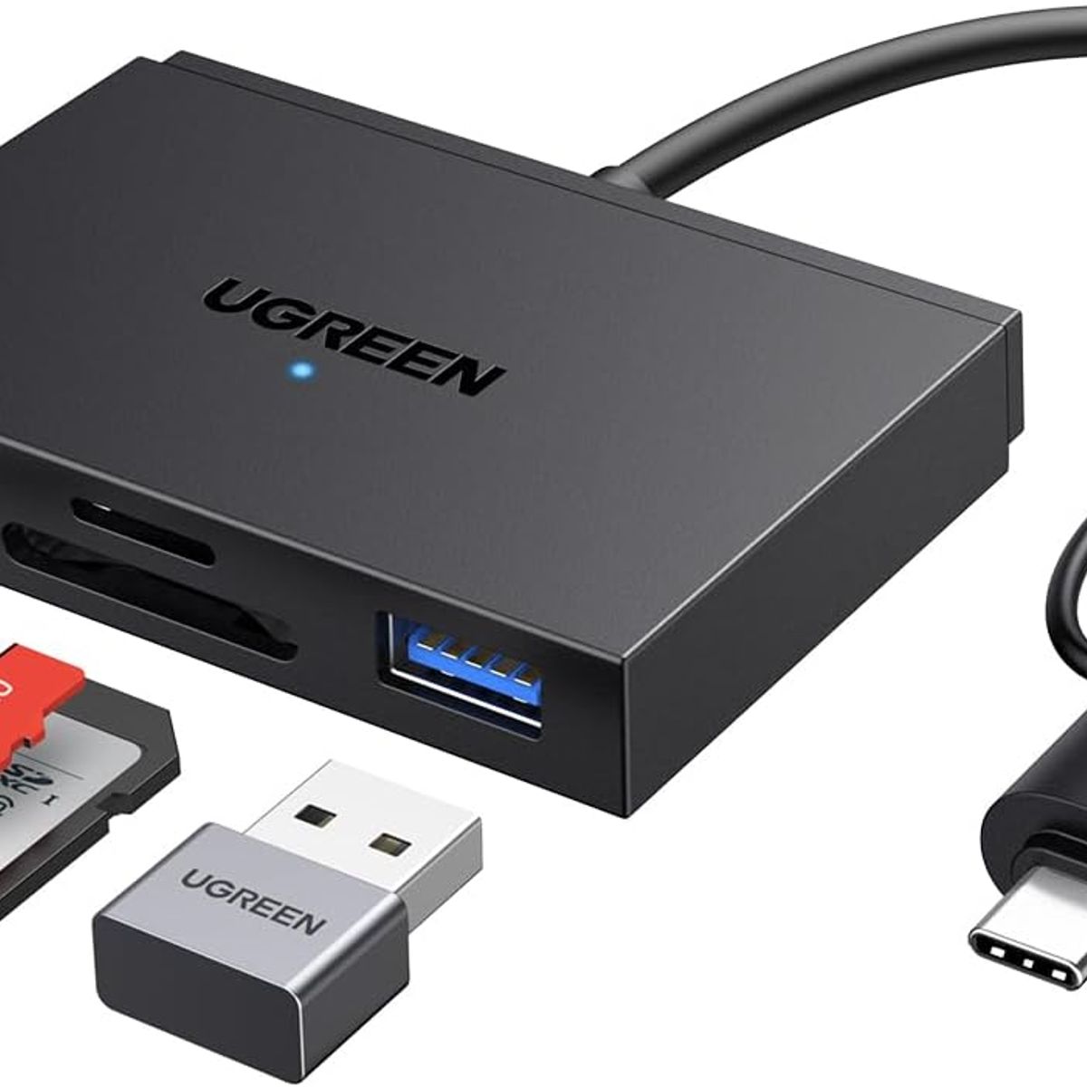 UGREEN - Lector de memorias UGREEN USB-CA 4en1 TF Micro SD USb