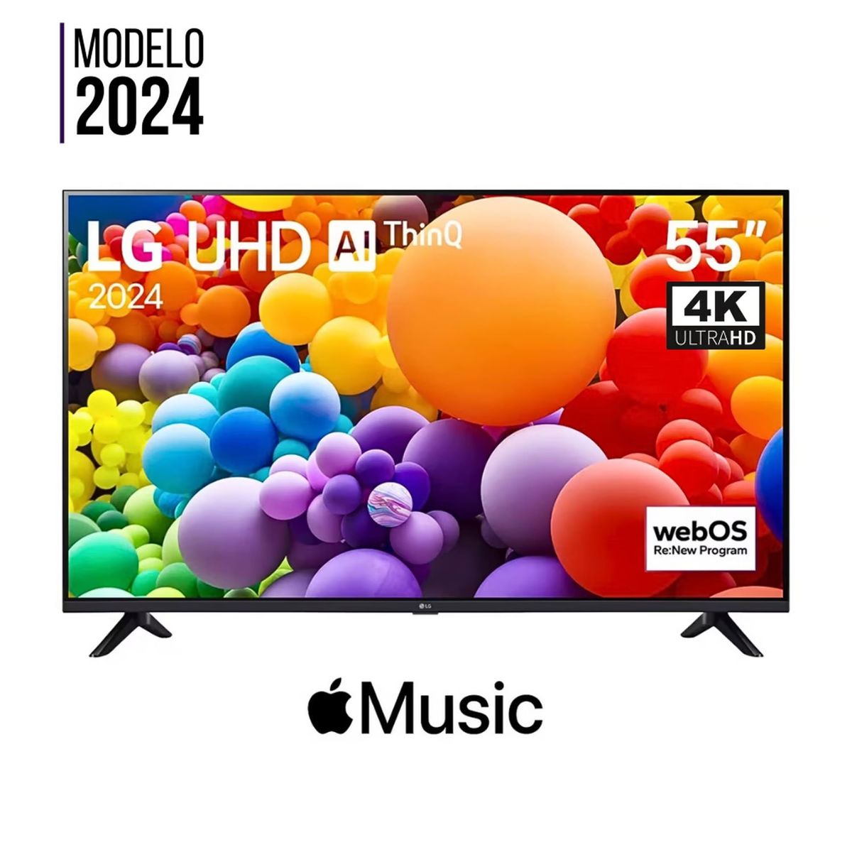 LG - Televisor 55 LG UHD 4K Thinq Ai 55UT7300PSA 2024