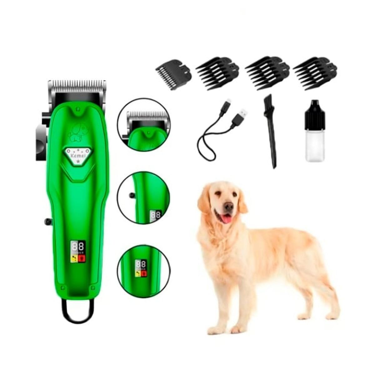 KEMEI - Cortadora Pelo Para Animales 8000rpm Kemei New A99