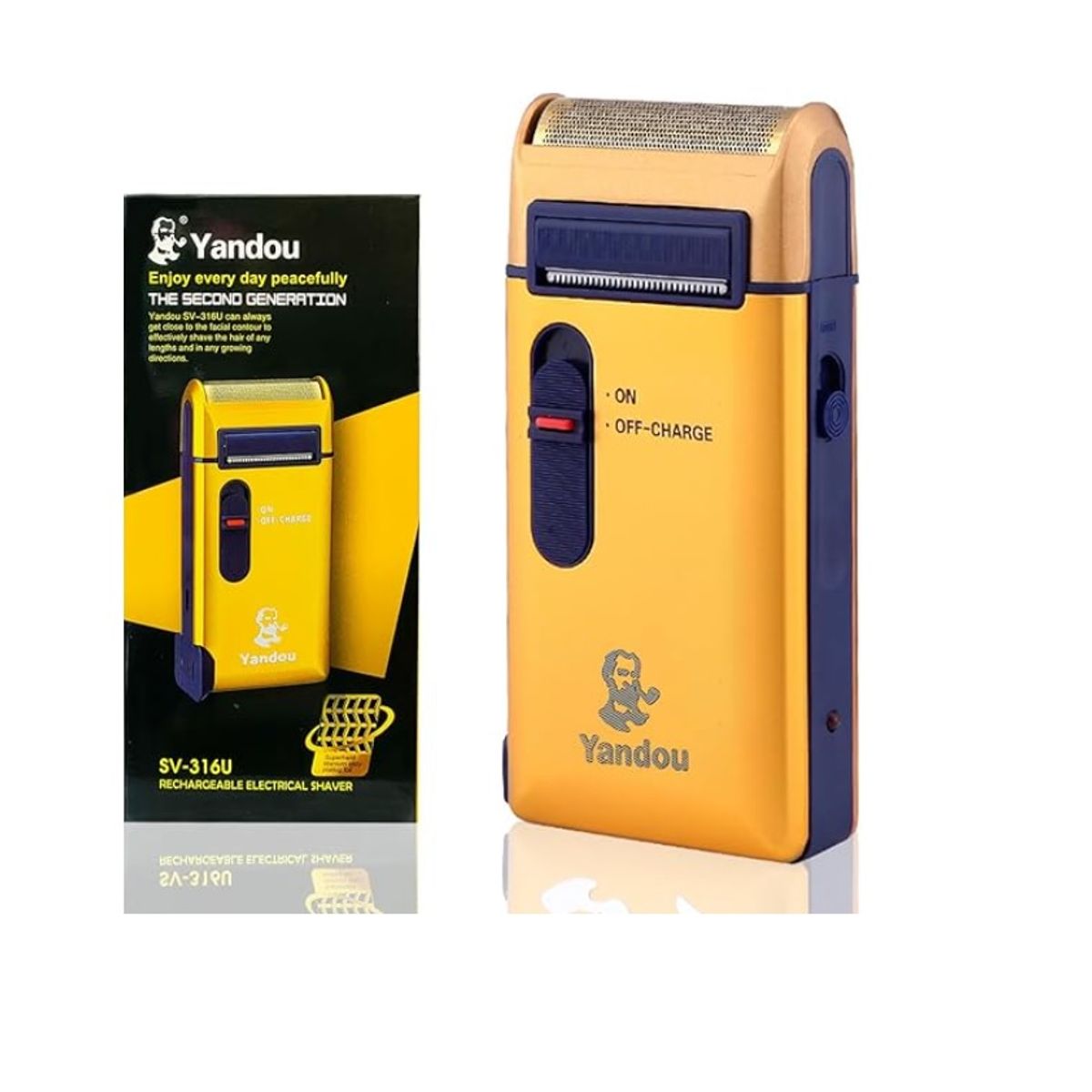 XCLUSIVE - Afeitadora electrica recargable de aluminio carga rapida Yandou