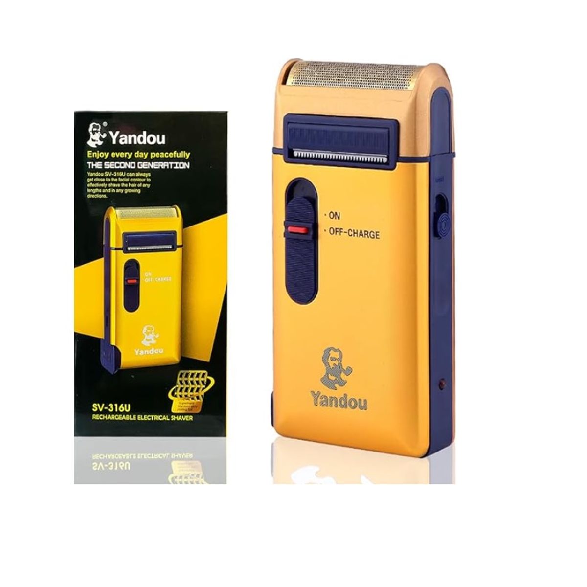 XCLUSIVE - Afeitadora electrica recargable de aluminio carga rapida Yandou