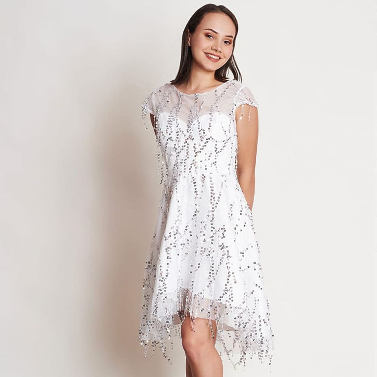 GENERICO - Ev-65 Vestido para Dama Ariela Martínez color Blanco