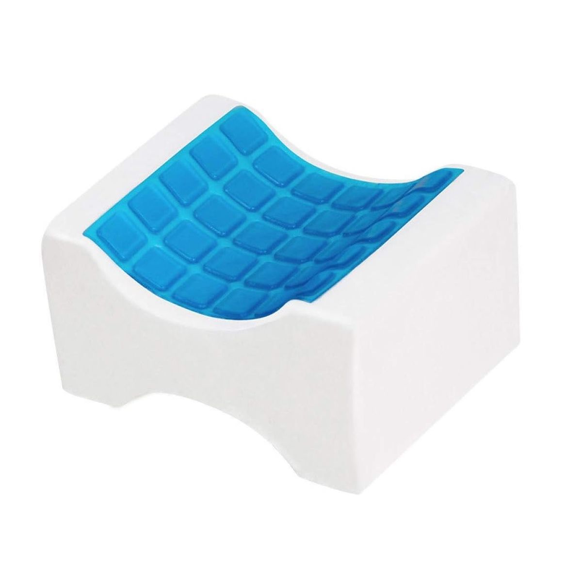 GENERICO - Cojin piernas viscoelastico Gel + Funda Gris claro