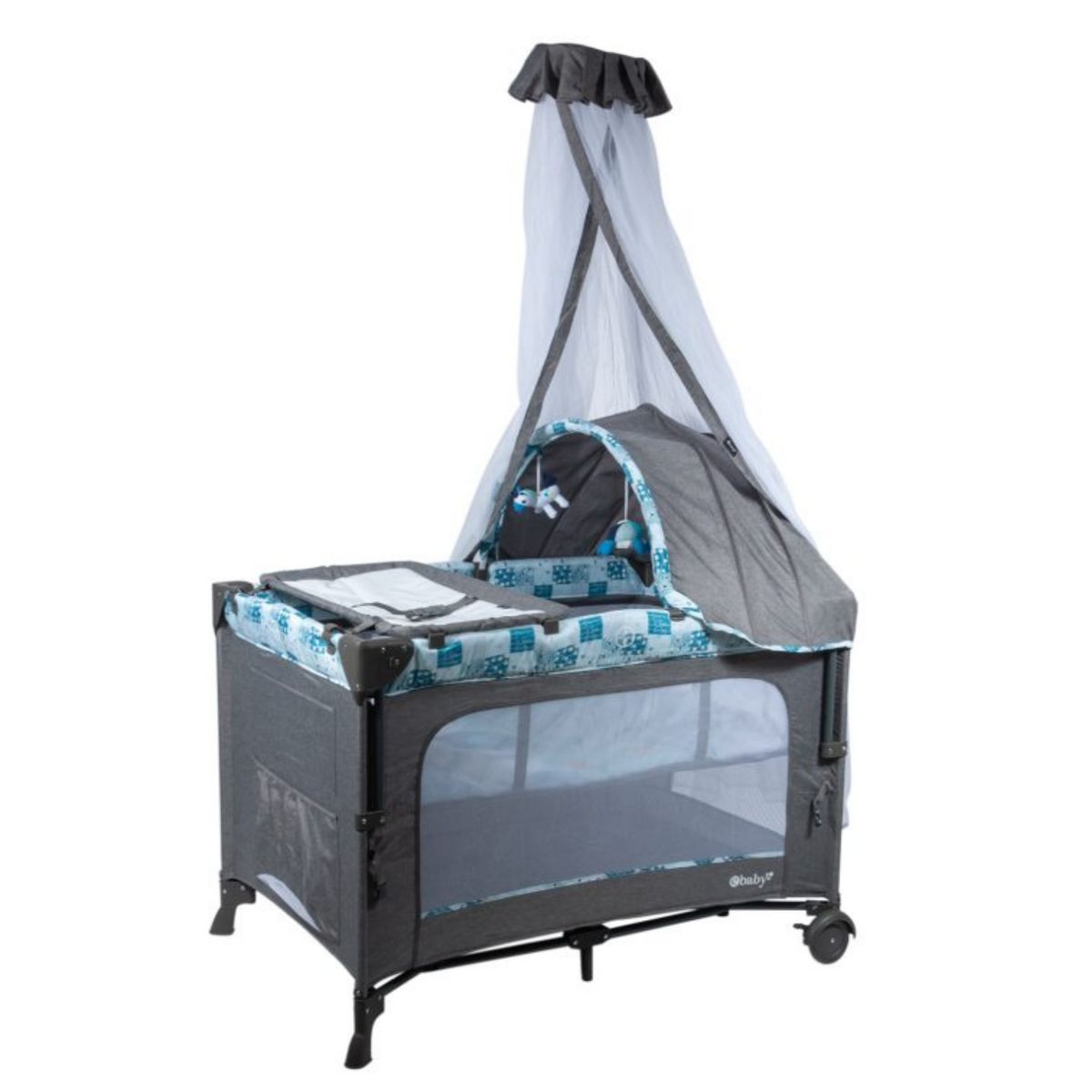 EBABY - Cuna Colecho Mecedora Dacora Azul