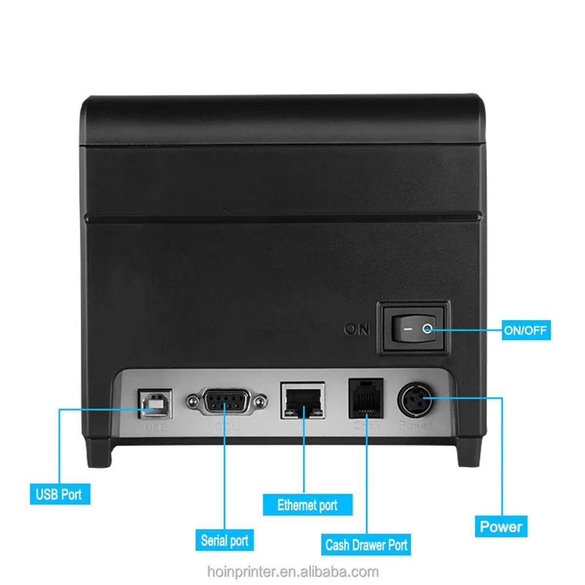 GENERICO - Impresora Termica Ticket 80mm con Bluetooth Wifi USB y LAN E801 HOIN