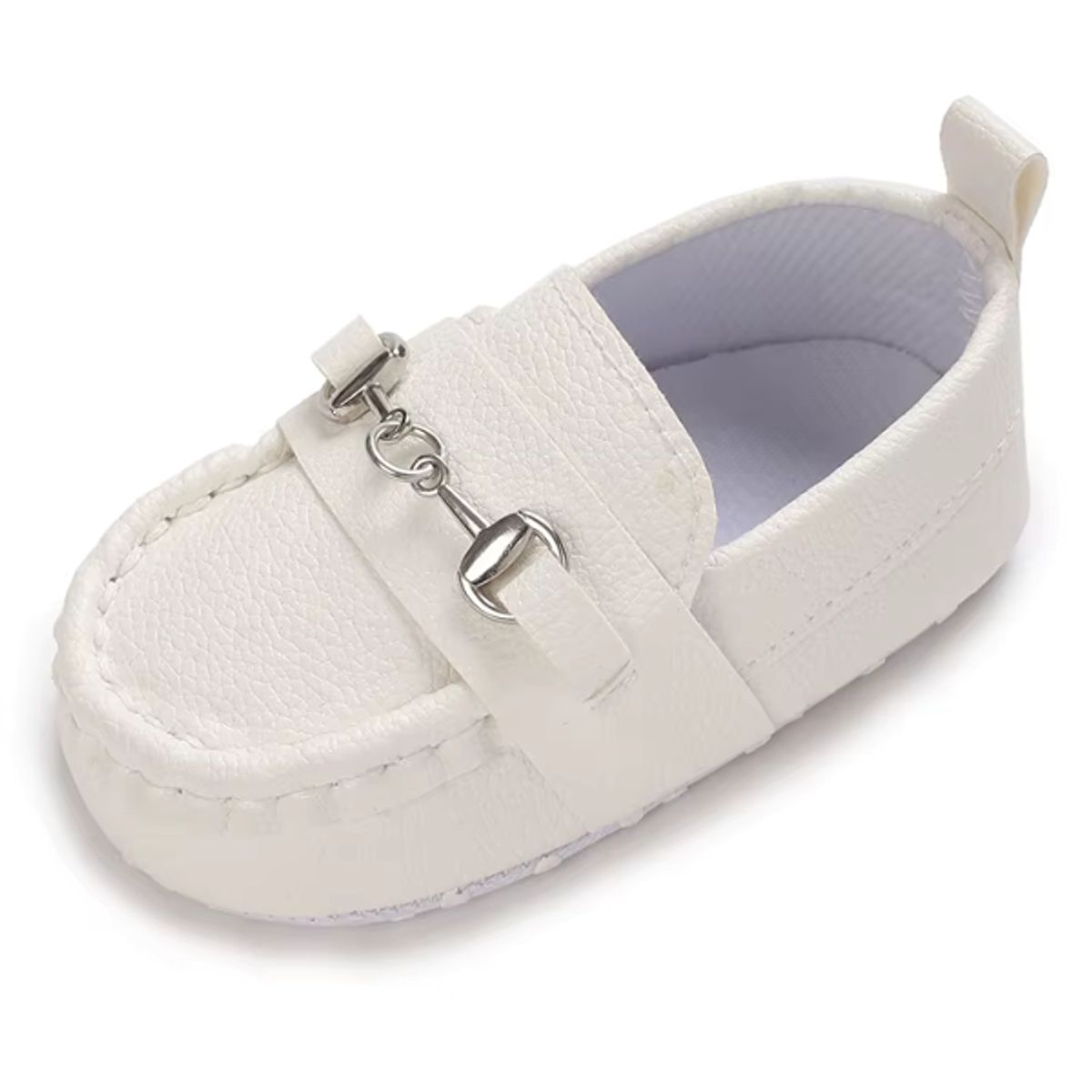 GENERICO - Zapatitos para bebe Niño de Bautizo blancos Nauticos