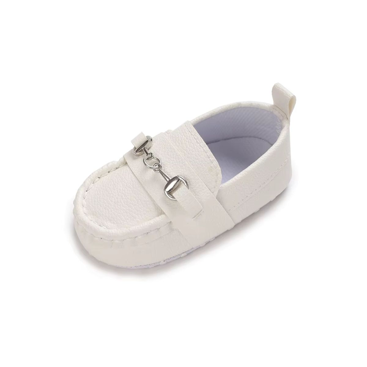 GENERICO - Zapatitos para bebe Niño de Bautizo blancos Nauticos