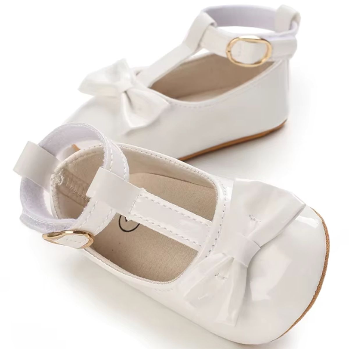 GENERICO - Zapatitos para Bautizo de Bebe Niña Blanco Coqueta