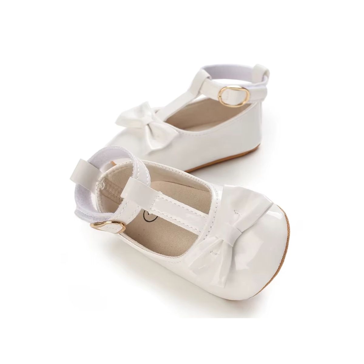 GENERICO - Zapatitos para Bautizo de Bebe Niña Blanco Coqueta