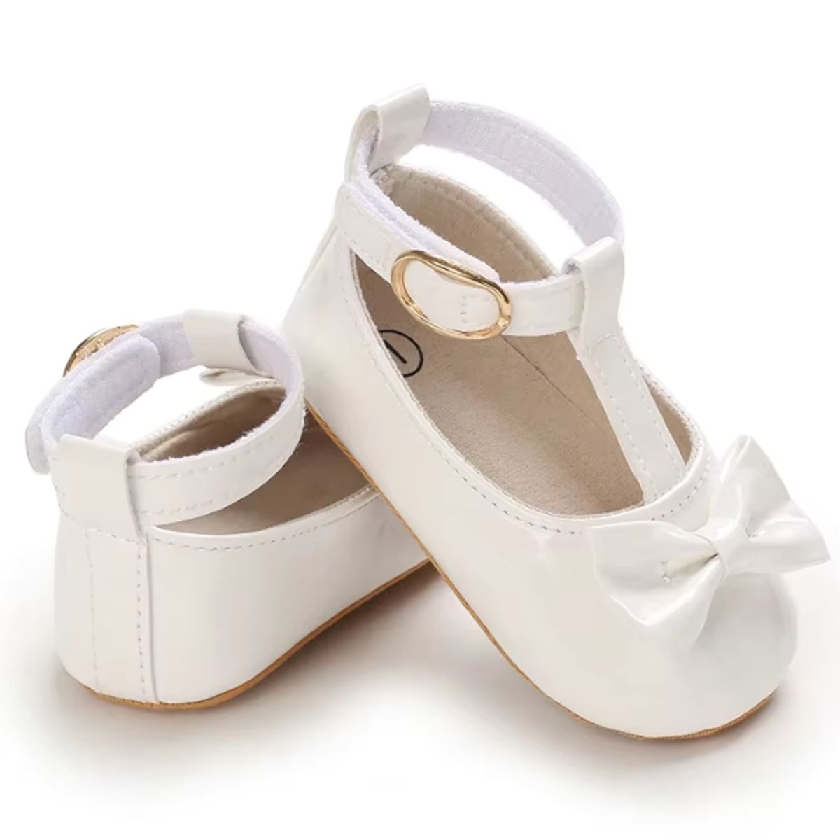 GENERICO - Zapatitos para Bautizo de Bebe Niña Blanco Coqueta