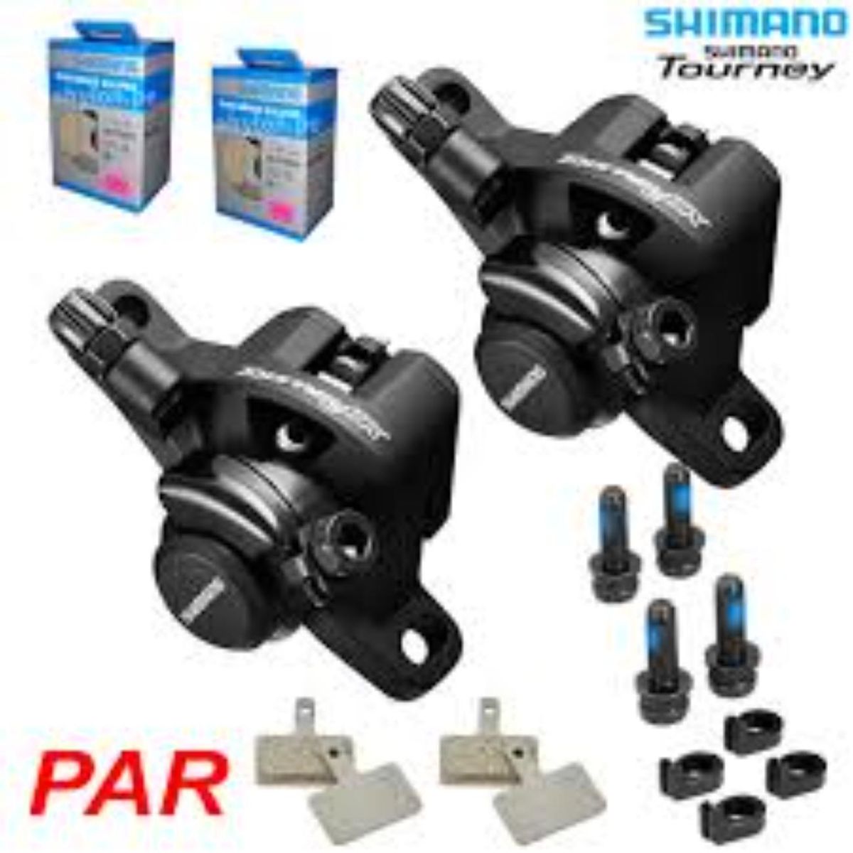 SHIMANO - Par De Caliper Tourney Para Frenos De Disco De Bicicleta