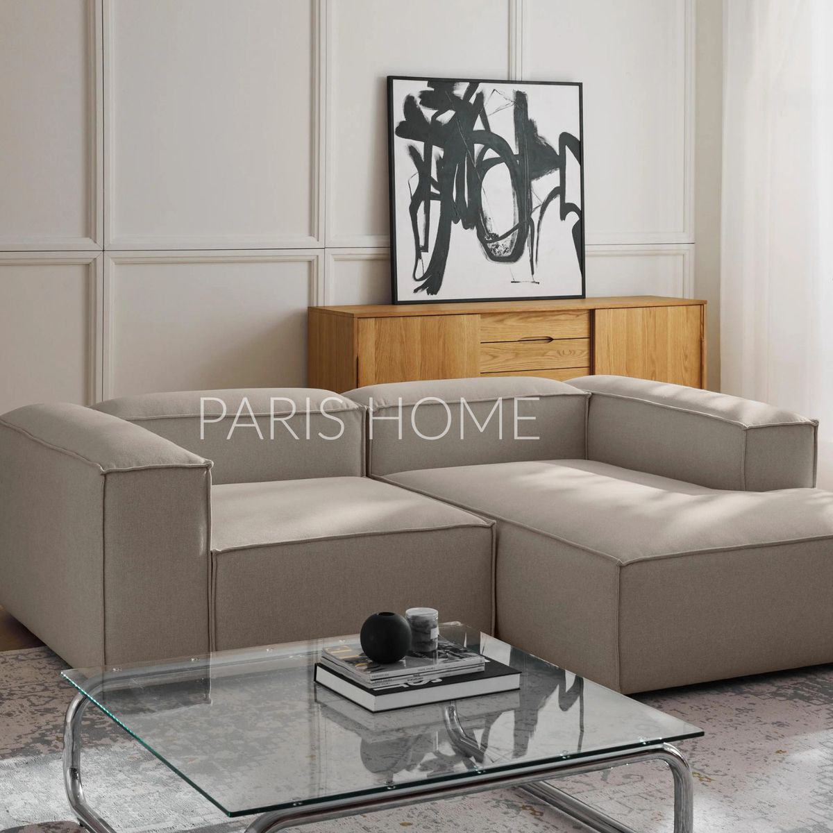 GENERICO - Sofá Derecho Rinconero Monarch Tejido - Taupe