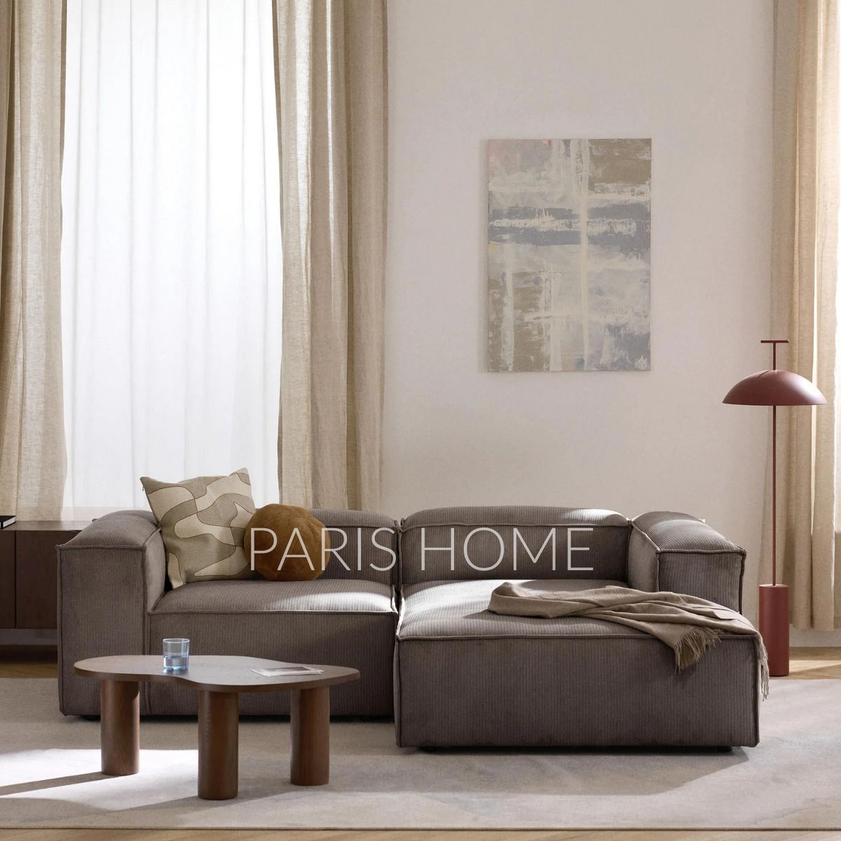 GENERICO - Sofá Derecho Rinconero Monarch Pana - Taupe