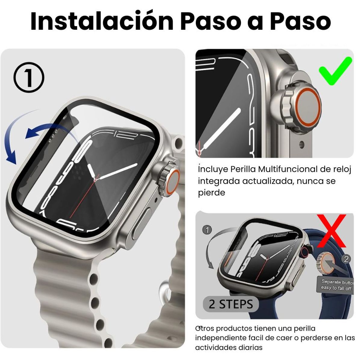 OEM - Case Para Apple Watch de Policarbonato Titanio Ultra Mate para 45mm