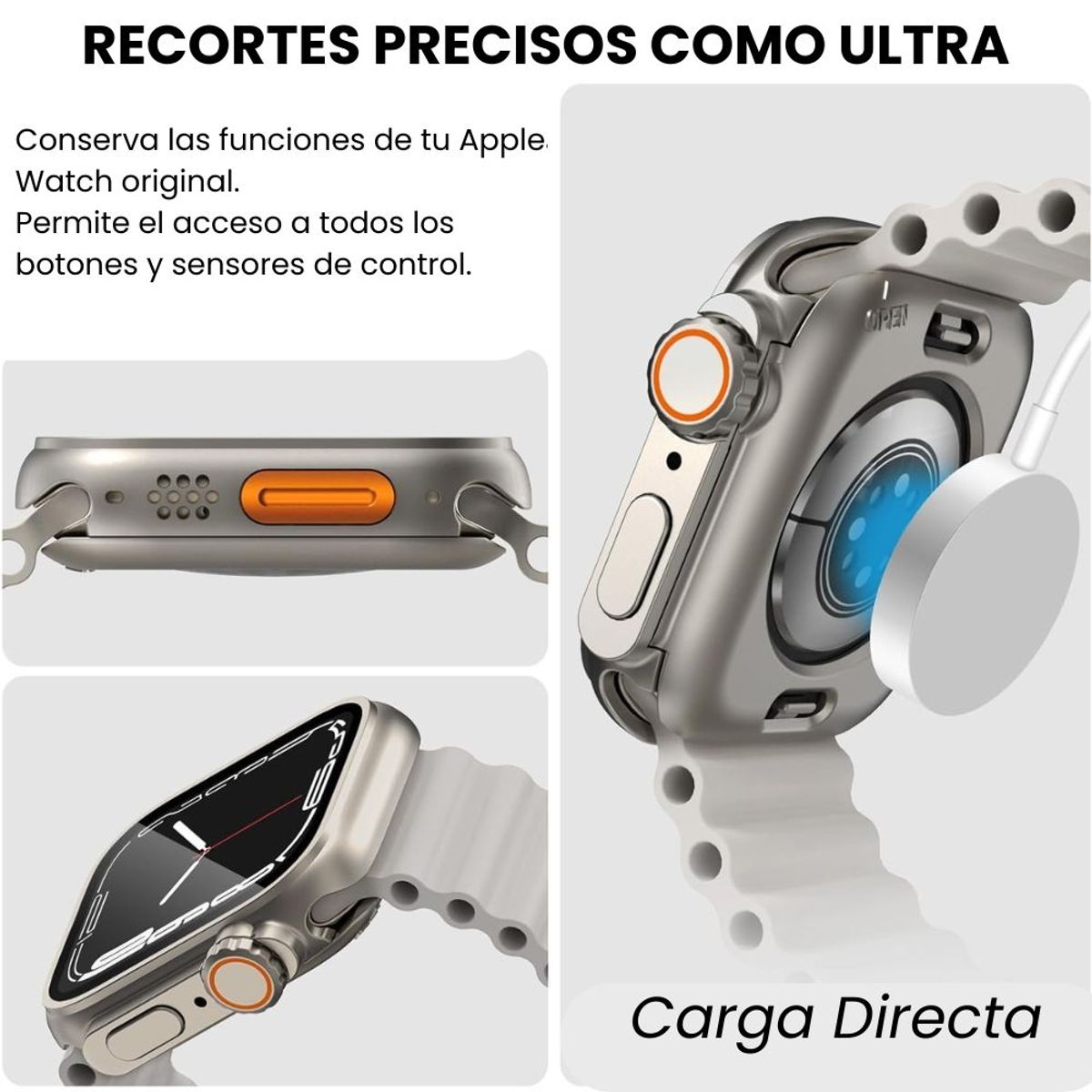 OEM - Case Para Apple Watch De Policarbonato Titanio Ultra Mate para 42mm
