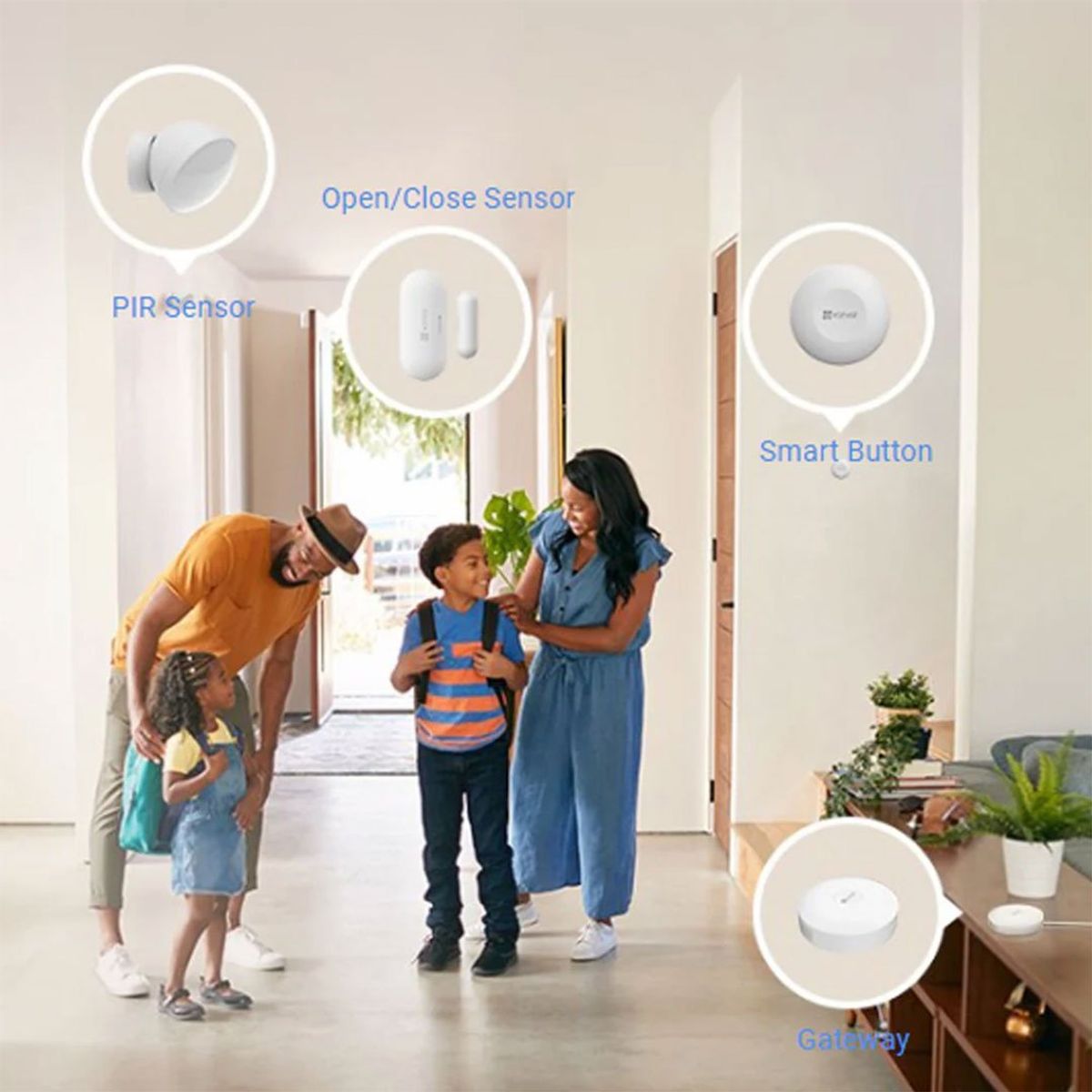 EZVIZ - EZVIZ B1 Kit de inicio alarma panel A3 Zigbee y WiFi