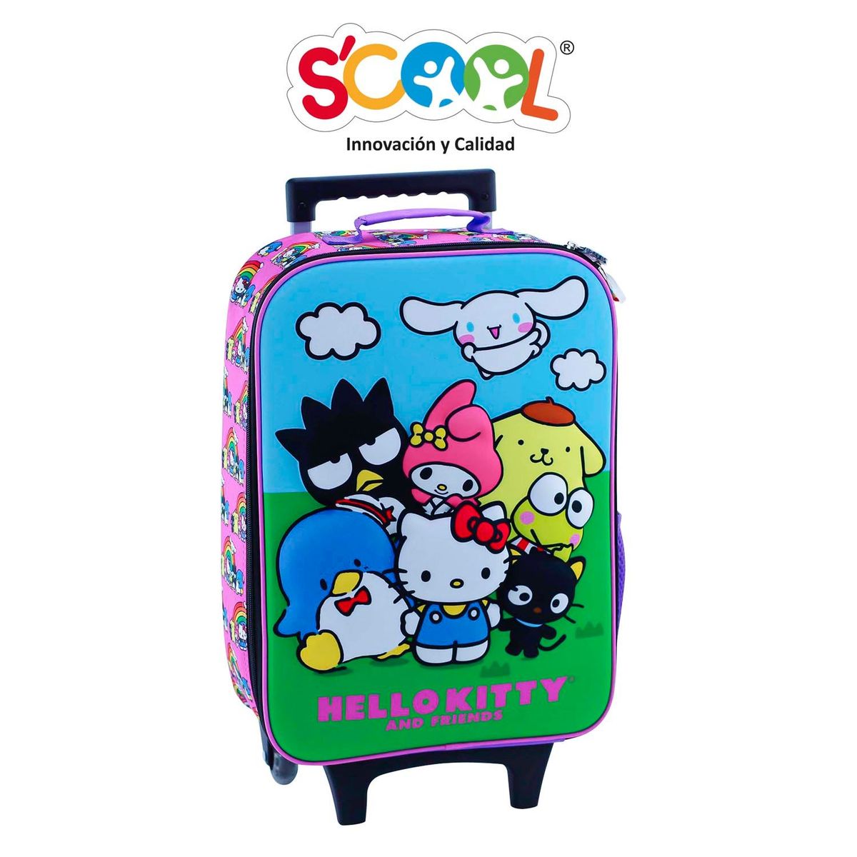SCOOL - MALETA SET SCOOL KOMBAT 3D HELLO KITTY & FRIENDS