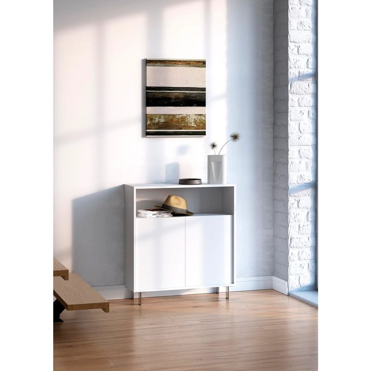 R&R MUEBLES - Zapatera Recibidor Cara Blanco R&R MUEBLES