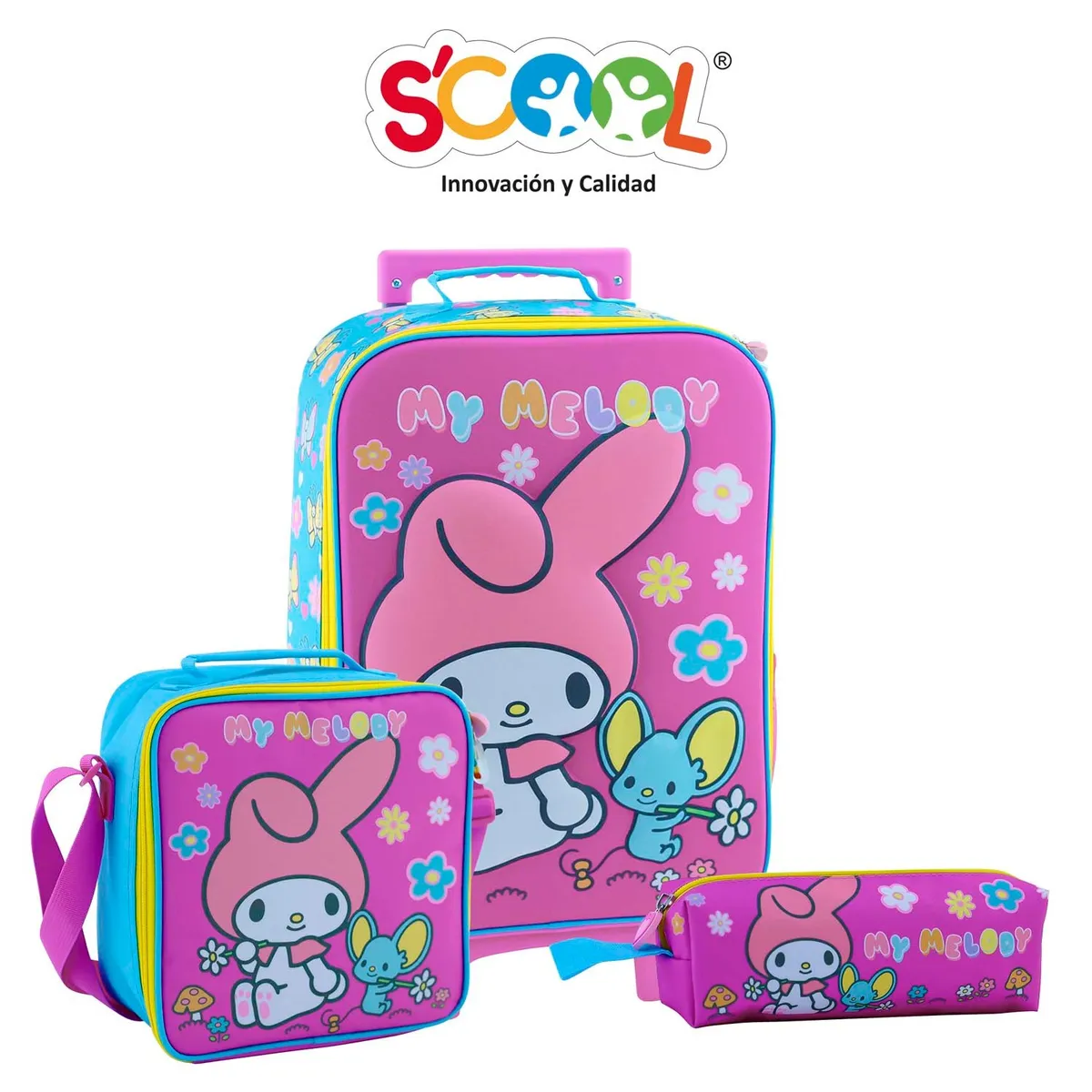 SCOOL - MALETA SET SCOOL KOMBAT 3D MY MELODY