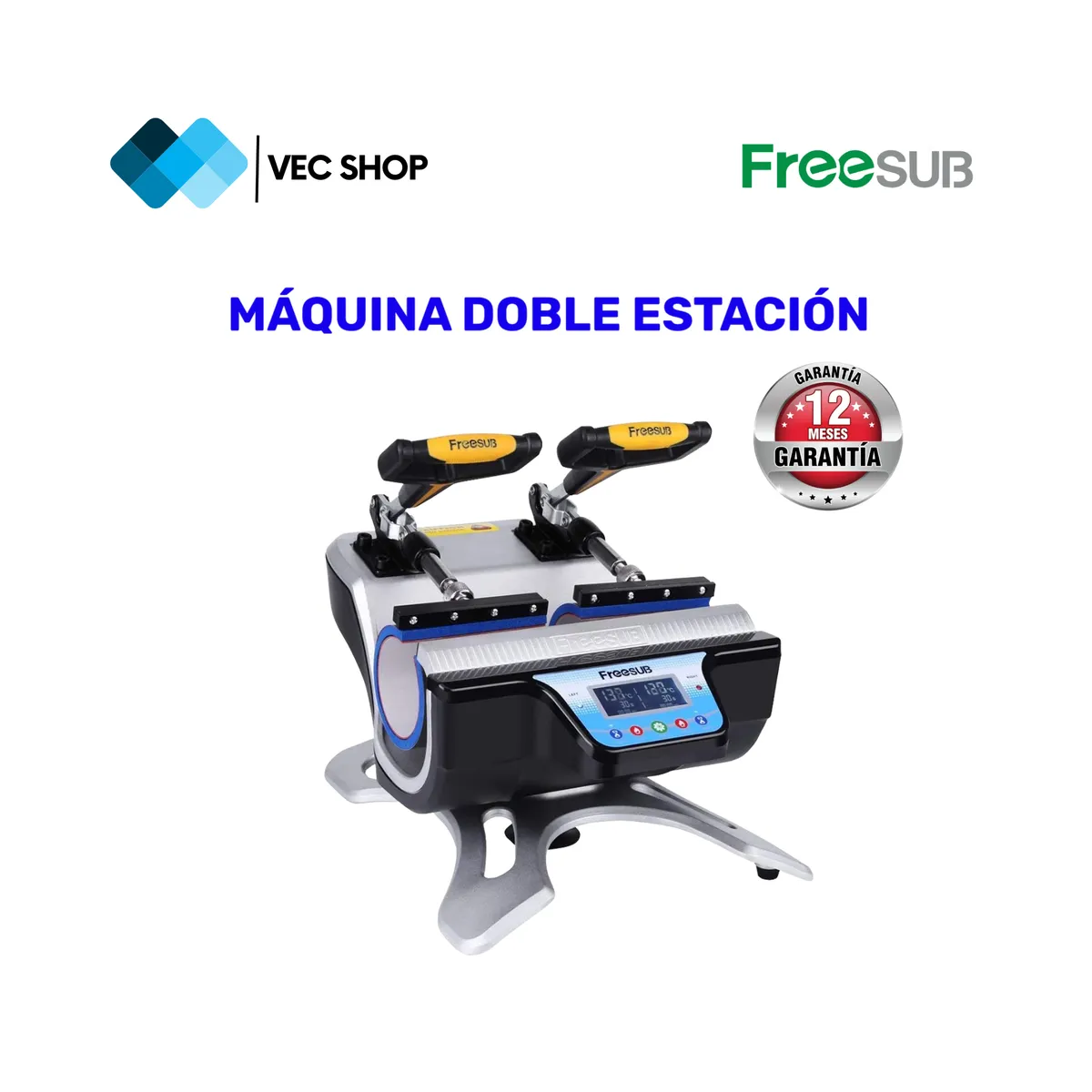 GENERICO - Maquina de Sublimación Doble Estación Sublimadora Freesub