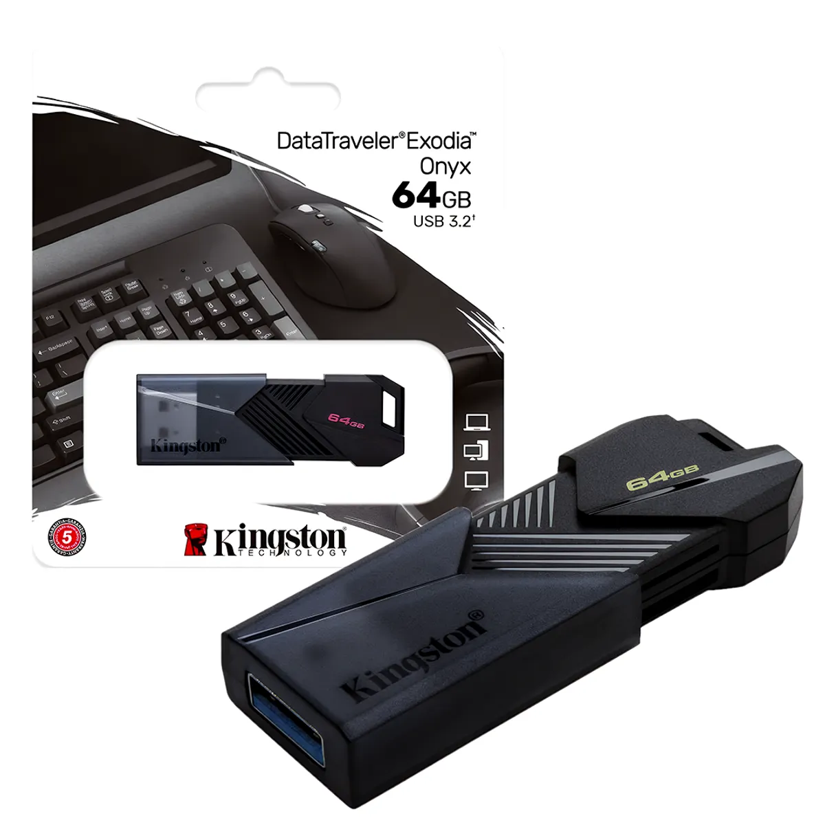 KINGSTON - Memoria USB Kingston DataTraveler Exodia 64GB USB 3.2 Gen 1