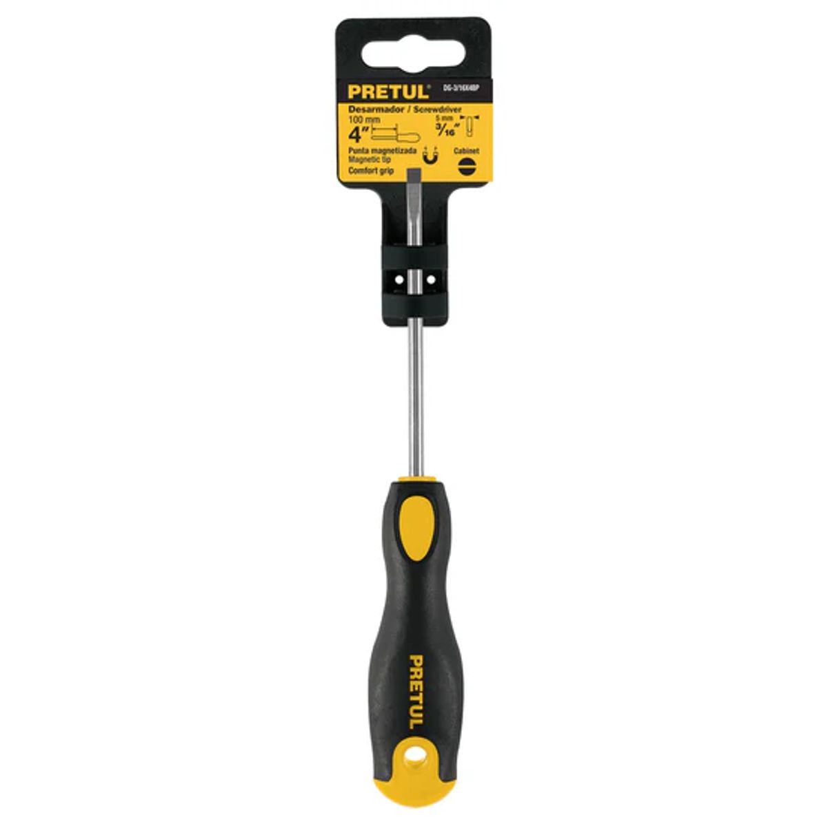 PRETUL - Dúo de Desarmadores 14 x 1-12pulg Mango de PVC