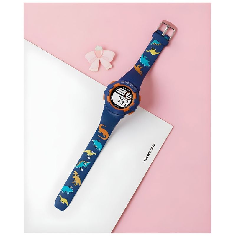 GRUPO CB - Reloj Digital para Niños Modelo Dinosaurios Azul