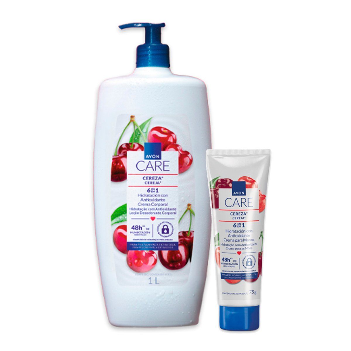 AVON - Avon Care 6 en 1 Crema Corporal con Crema De Manos Cereza 75g