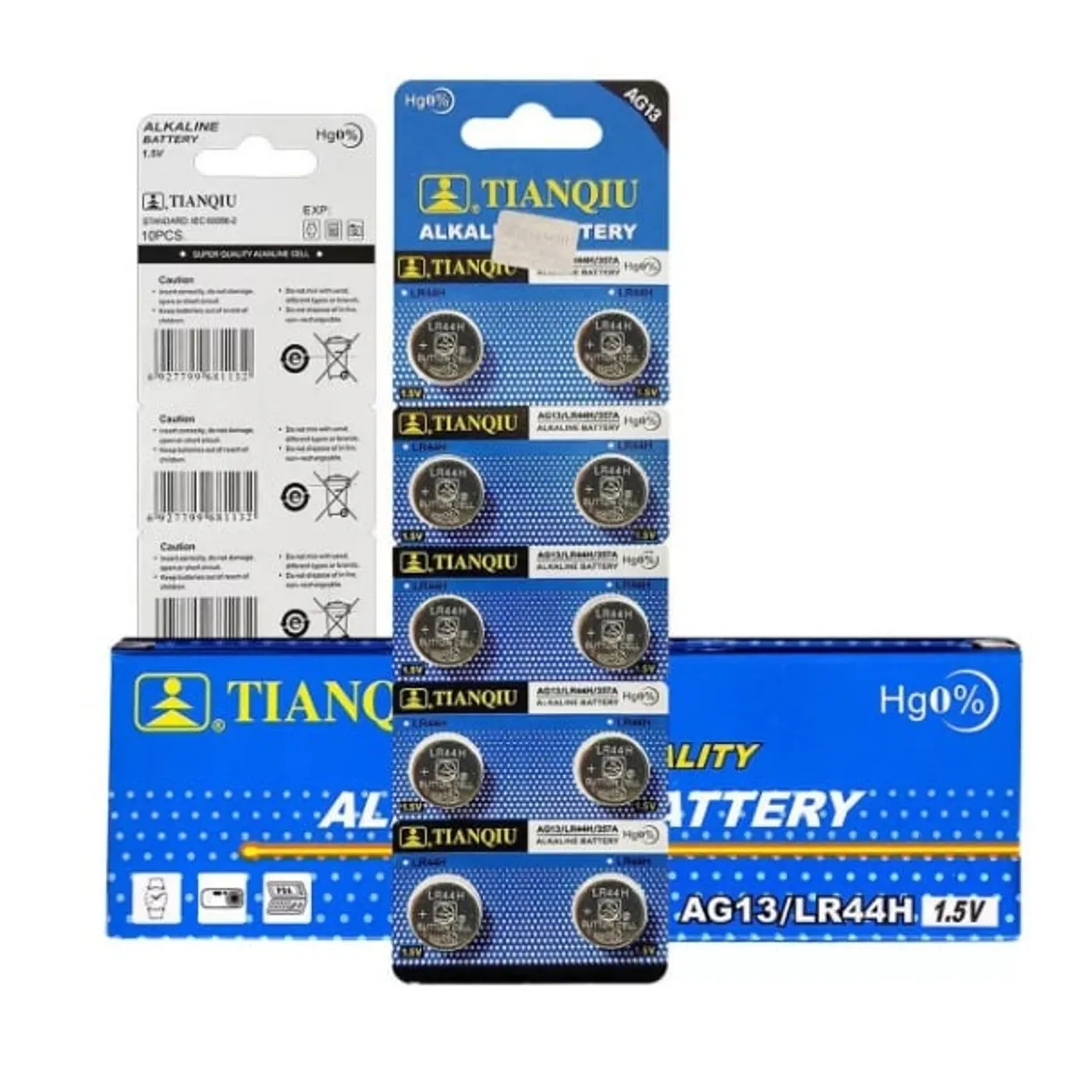 PREMIUM - Pilas Alcalinas Tianqiu Lr44 Ag13 10 Unidades 1.5V