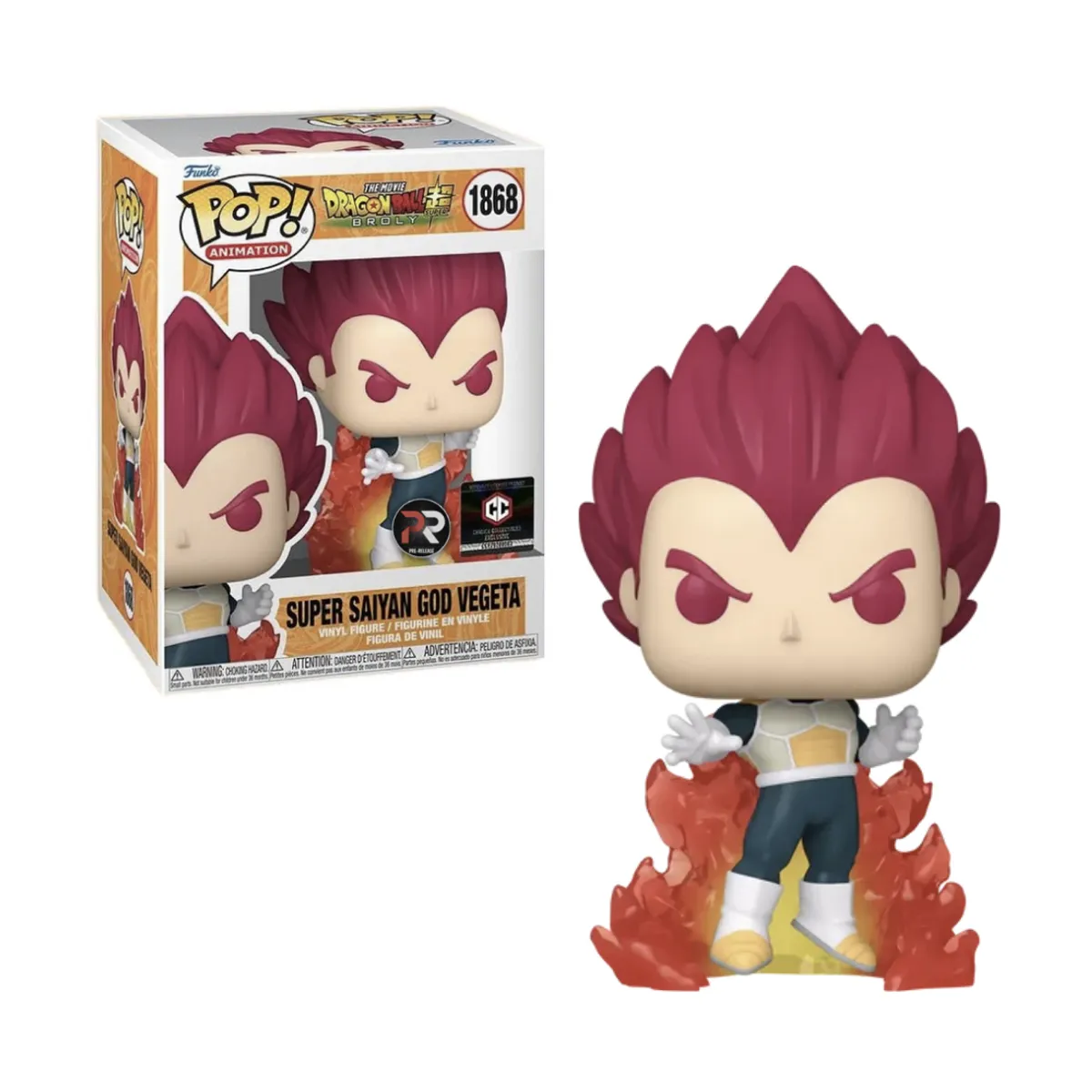 FUNKO - Super Saiyan God Vegeta Funko Pop 1868 Dragon Ball PR