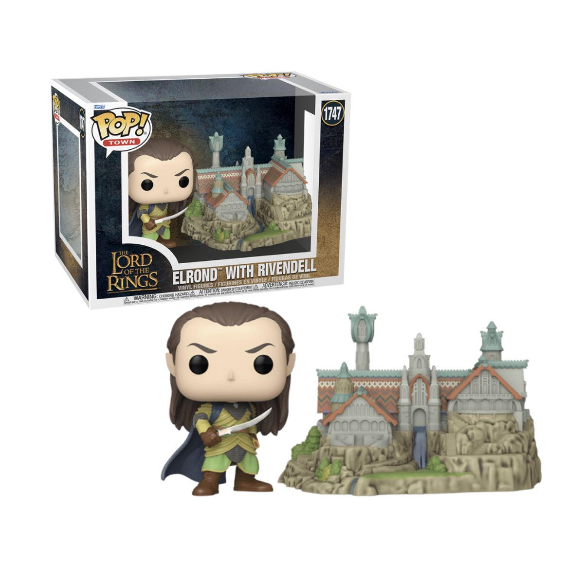 FUNKO - Elrond with Rivendell Funko Pop 1747 Señor de los Anillos