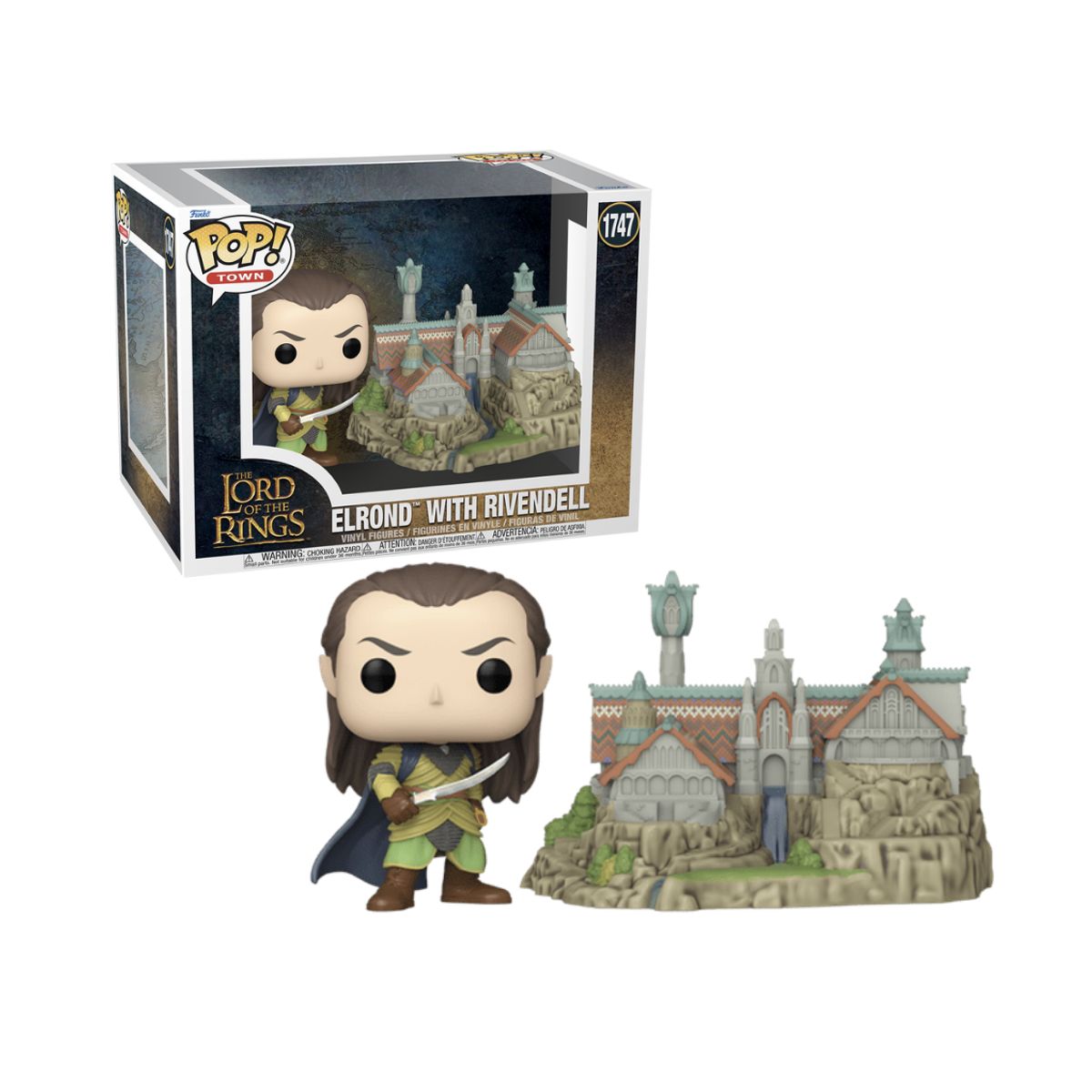 FUNKO - Elrond with Rivendell Funko Pop 1747 Señor de los Anillos