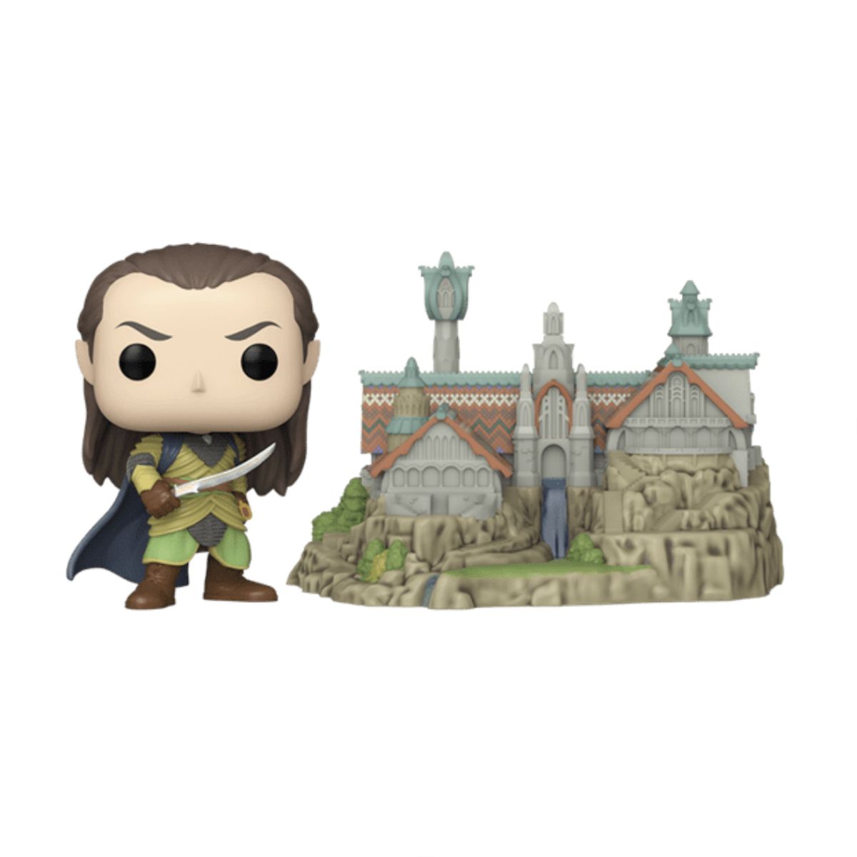 FUNKO - Elrond with Rivendell Funko Pop 1747 Señor de los Anillos