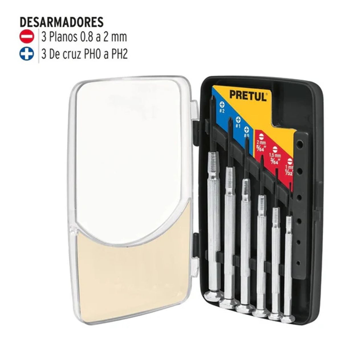 PRETUL - Desarmadores De Precisión Mango Metálico
